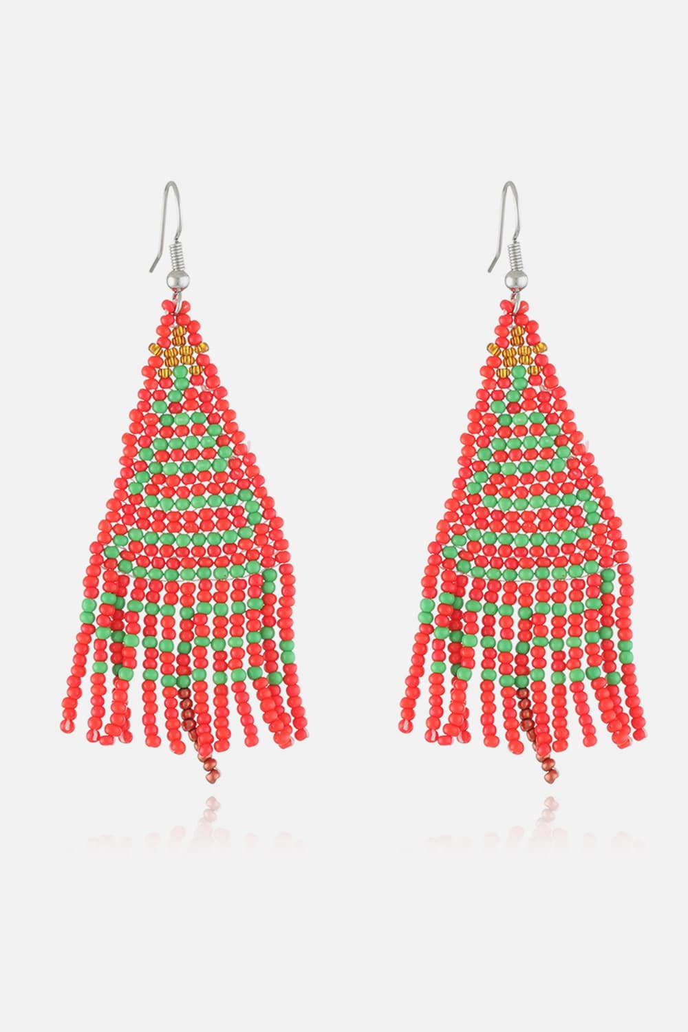 Christmas Beaded Earrings - n/a at Dealshubindia