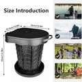 Adjustable Portable Camping Toilet with Storage Bag - Portable Showers & Privacy Enclosures at Dealshubindia