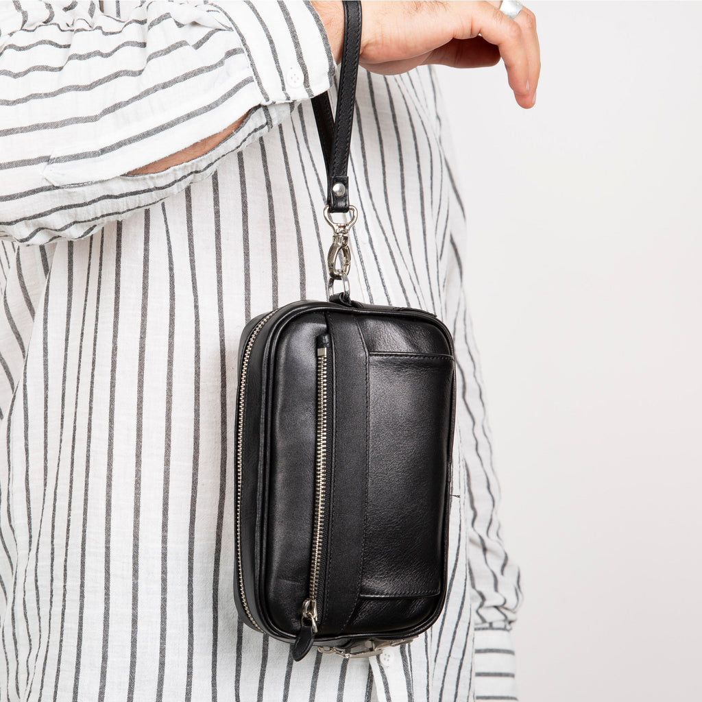 Fresno Leather Clutch – Secure Travel Wallet with Lock - Handbags, Wallets & Cases at Dealshubindia
