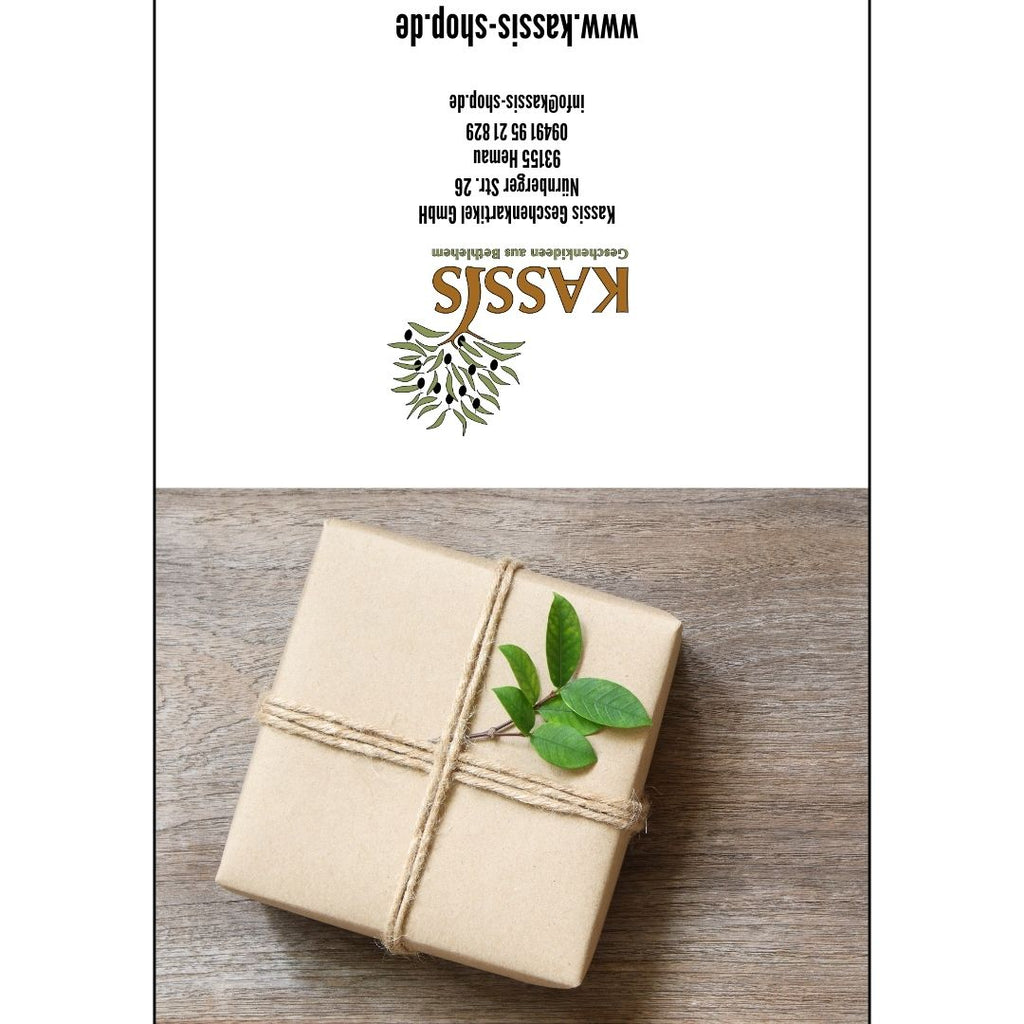 Grußkarte zum Geschenk mit persönlicher Nachricht