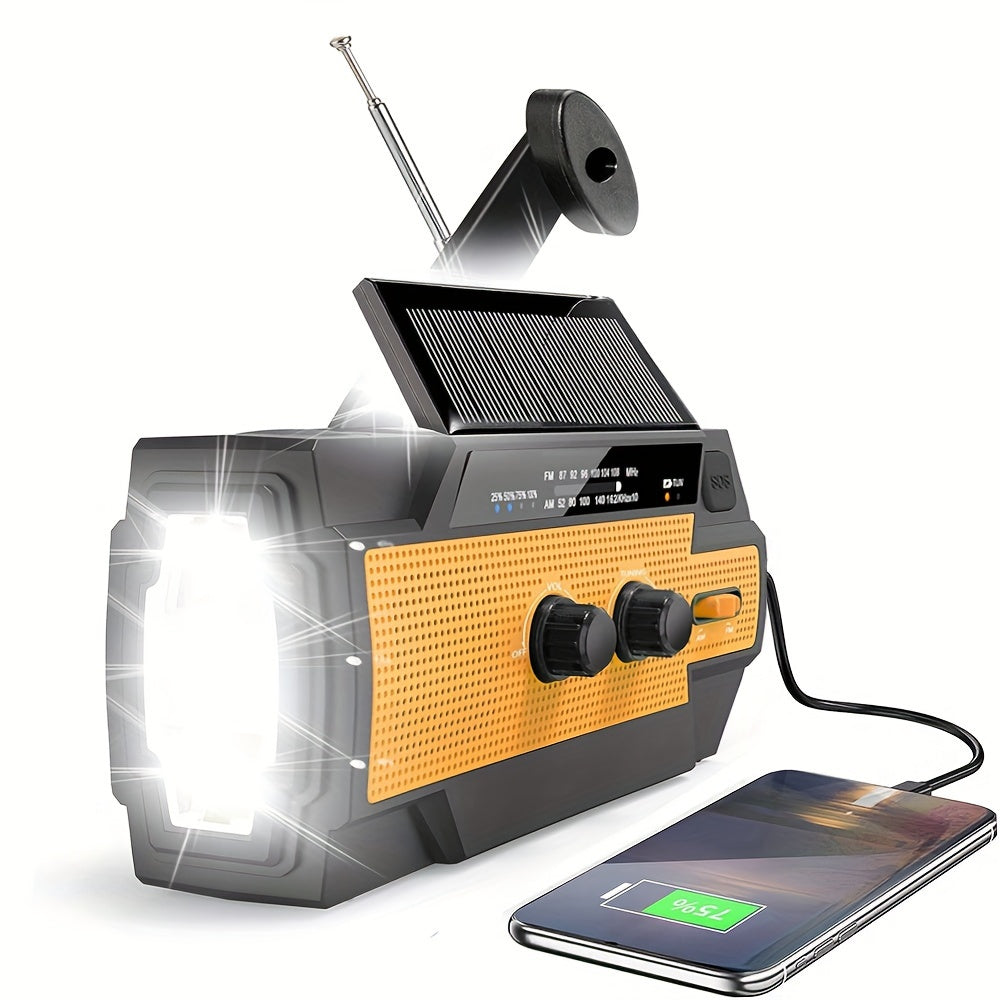Portable Emergency Solar Radio with Flashlight - Radios at Dealshubindia