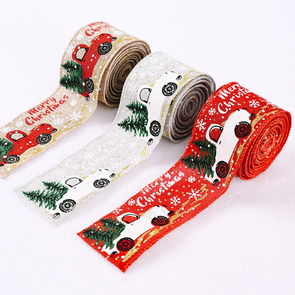 Car & Christmas Tree Ribbon - n/a at Dealshubindia
