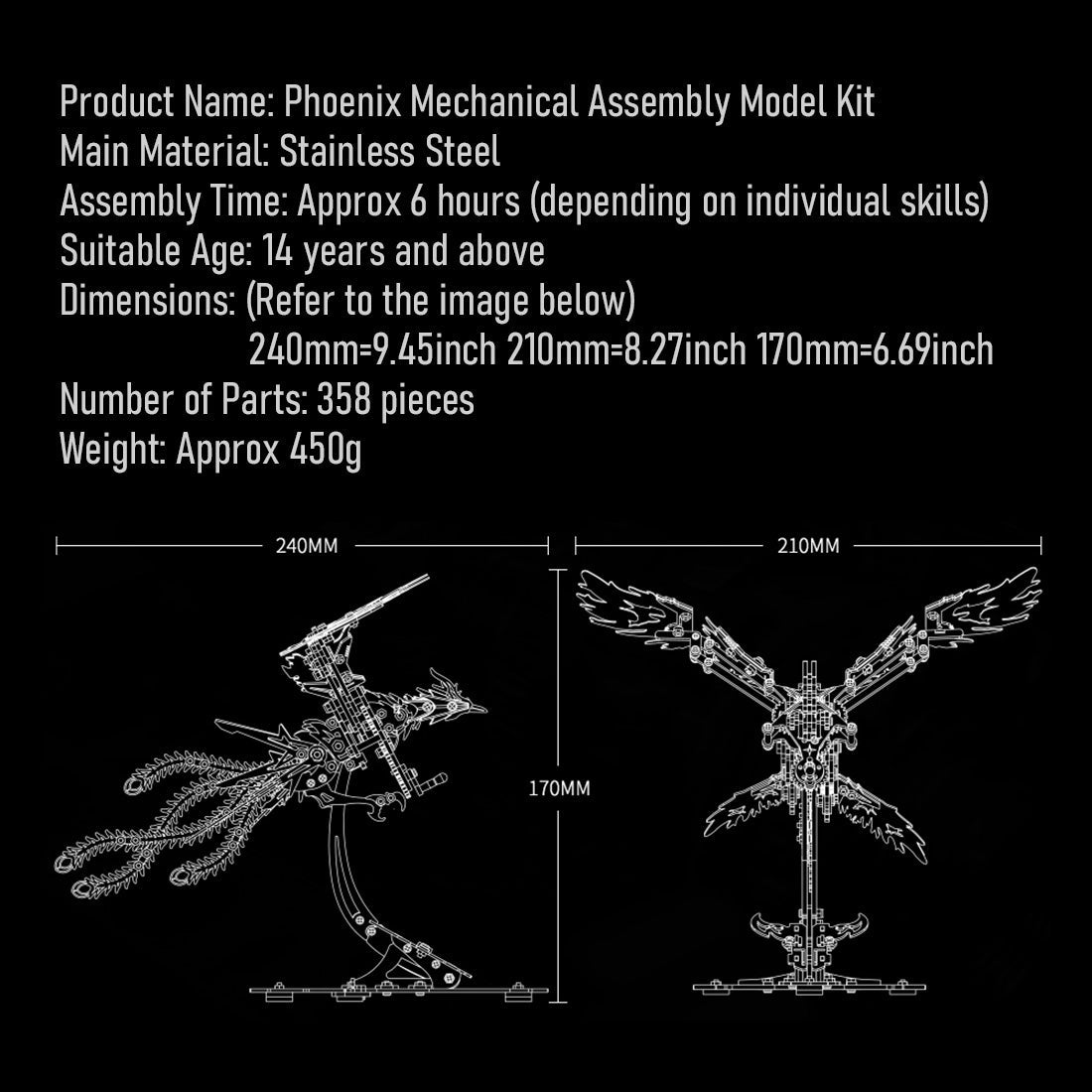 Mechanical Phoenix Red