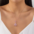 Christmas Tree Pendant Necklace - n/a at Dealshubindia