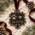 Pet Print Ornament, Snowflake