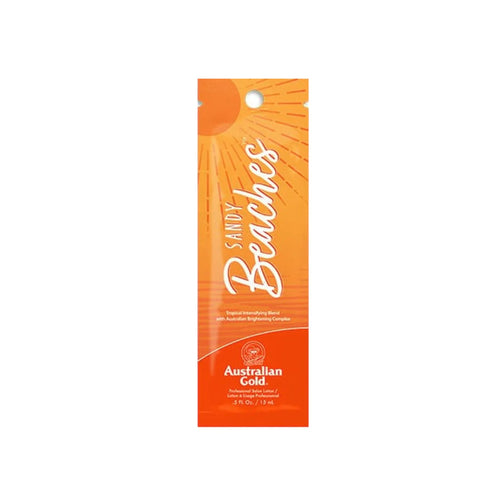 Australian Gold Sandy Beeches sachet 15 ml, orange hanging packet with hole