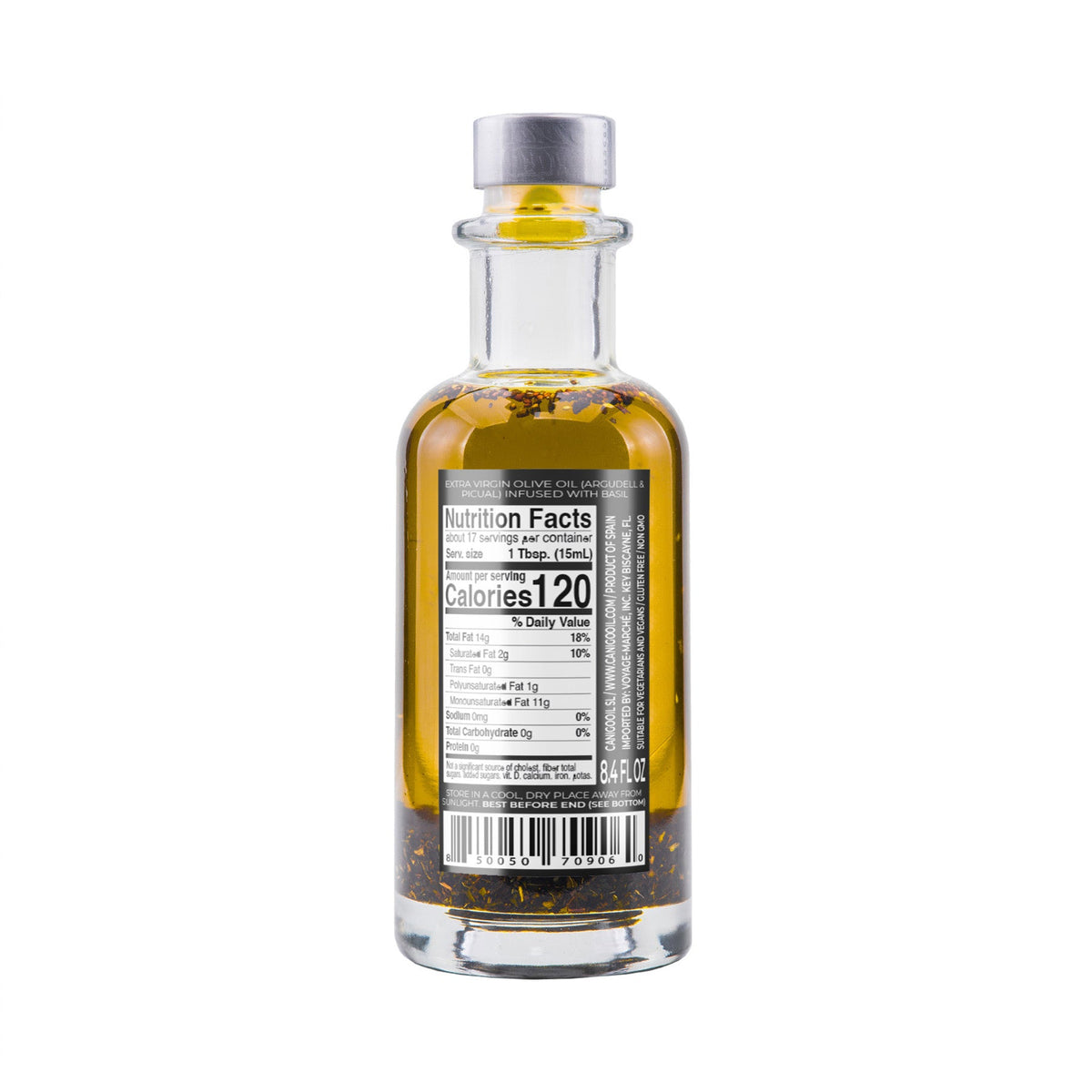 Basil Infused Extra Virgin Olive Oil – 250ml / 8.45 fl oz – Llàgrimes del Canigó - Olive Oil at Dealshubindia