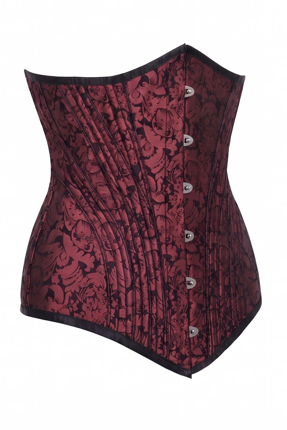 ORCHID Underbust Waist-Training Corset - Maroon Brocade