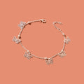 Silver Butterfly Charm Anklet Boho Beach Foot Jewellery Ankle Bracelet for Girls