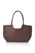 Bellagio Woven Leather Tote Bag - Leather bag at Dealshubindia