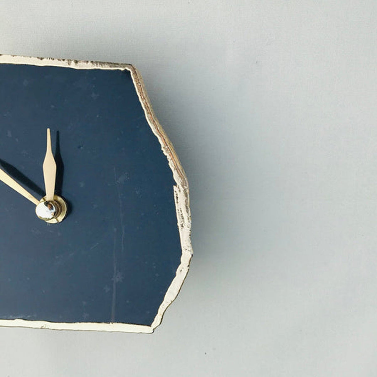 Black Agate Desk/Wall Clock