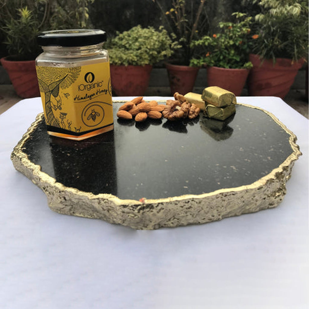 Black Galaxy - Granite Cheese Platter/Tray