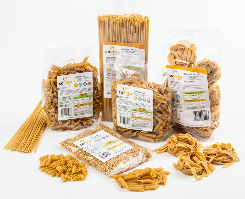 "BOX MIX PASTA" Pasta Low Carb e RISO per Dieta Keto | Proteica | 1% Zuccheri | 36% Proteine - Pasta at Dealshubindia