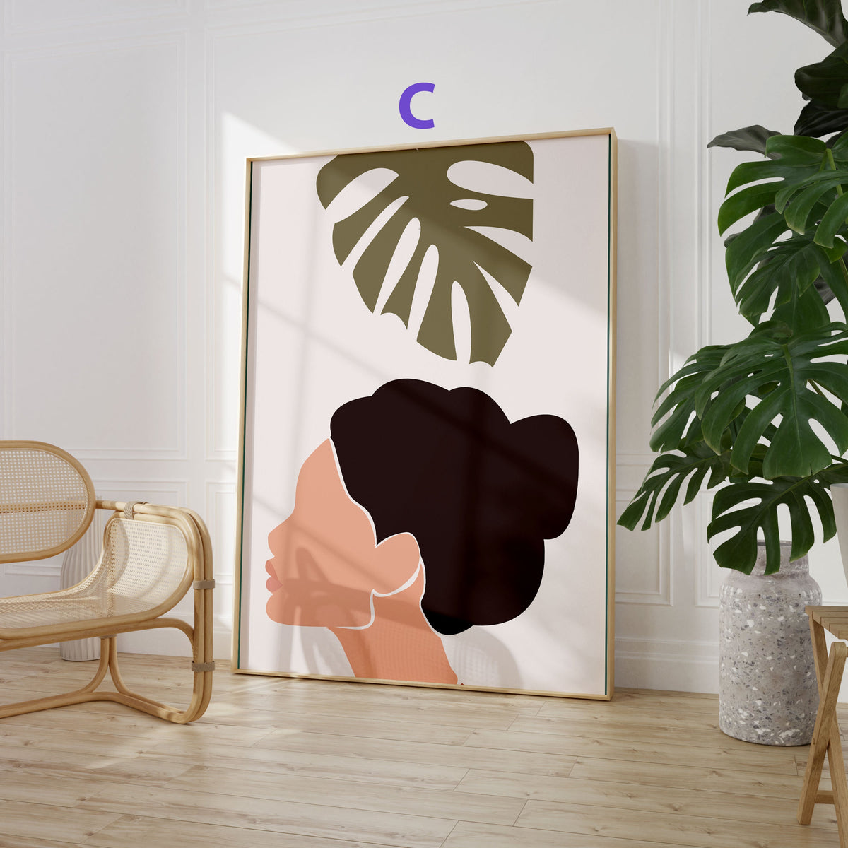 Boho Frauen Poster · Geschenkidee · Terrakotta, Wüstenkunst und Abstrakte Figuren · Dekoprint ohne Rahmen-4