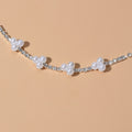 Luxurious Anniversary Wedding Jewellery Rhinestone Pearl Silver Chain Bracelets