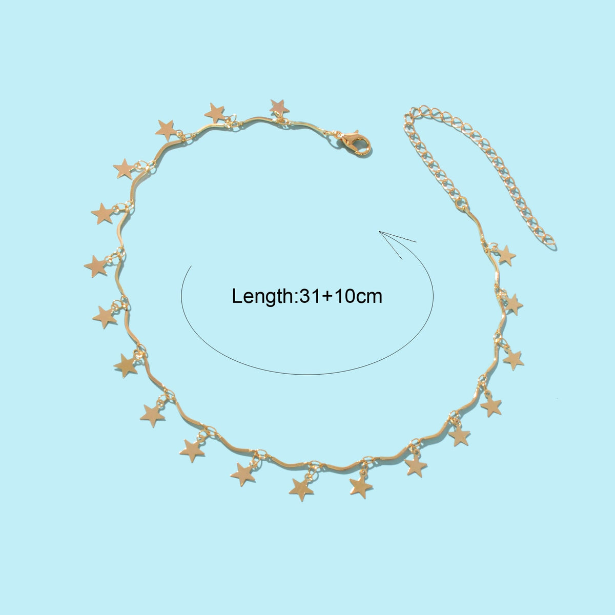 Gold Chain Star Charms Necklace Pendant Choker Wholesale Price Accessories Gift