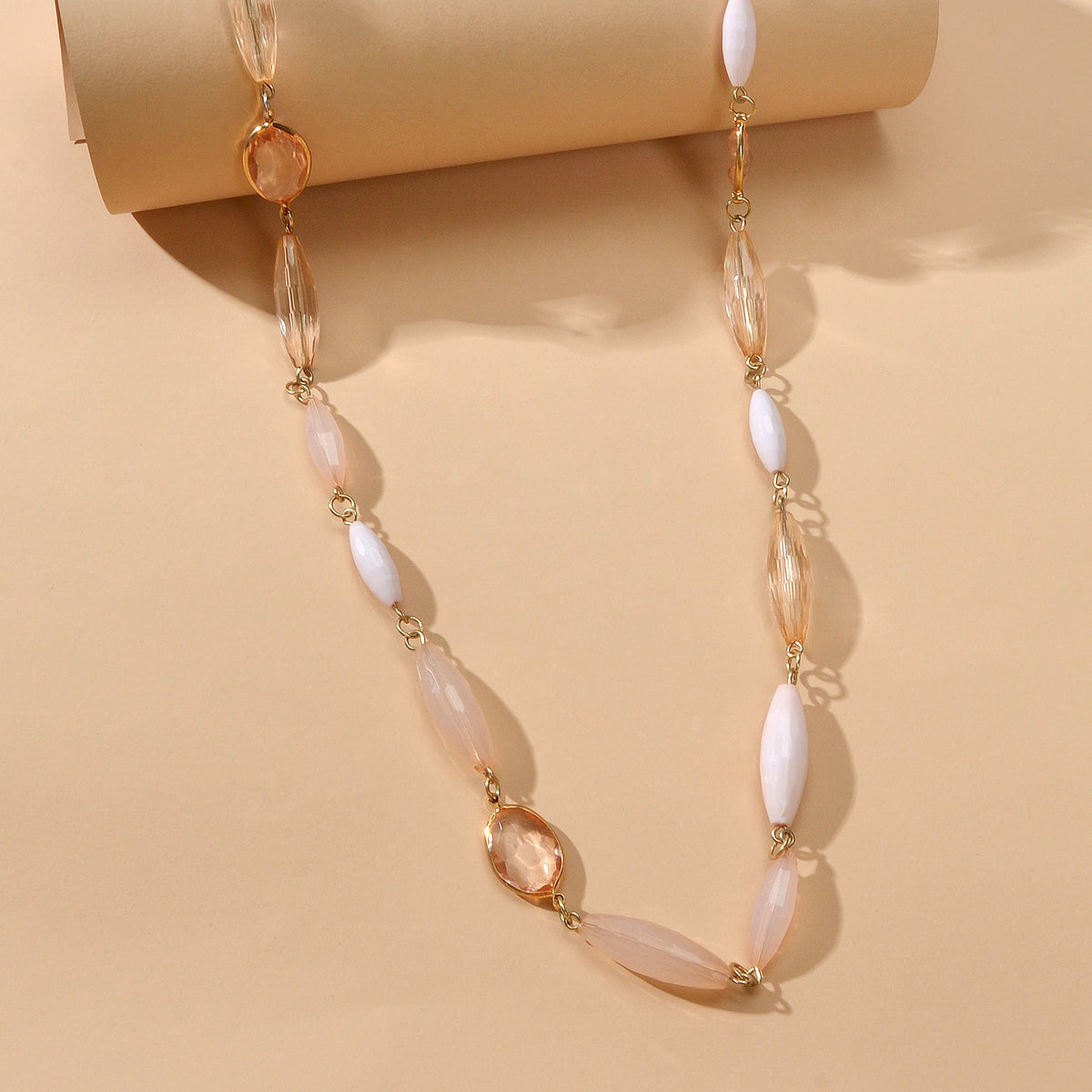 Multilayer Champagne Beads Necklace Beautiful Water Drop Clavicle Jewellery Gift