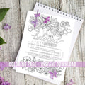 Young Women Theme Coloring Page - Instant Download