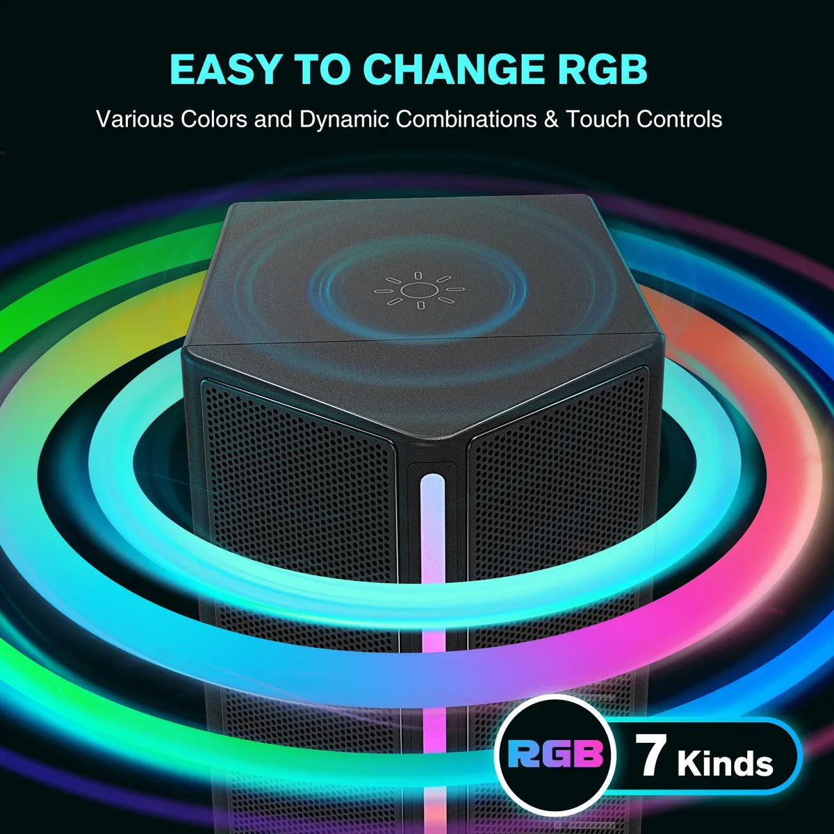 Sound Box USB Stereo Speaker with Volume Control (Black) - Speakers at Dealshubindia