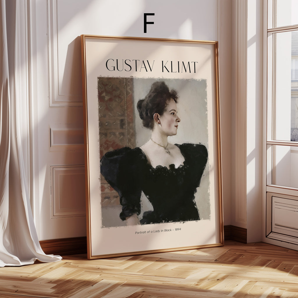 Gustav Klimt Kunst Poster · Geschenkidee · Jugendstil Porträts Blumen Garten Klassische Meisterwerke · Dekoprint ohne Rahmen