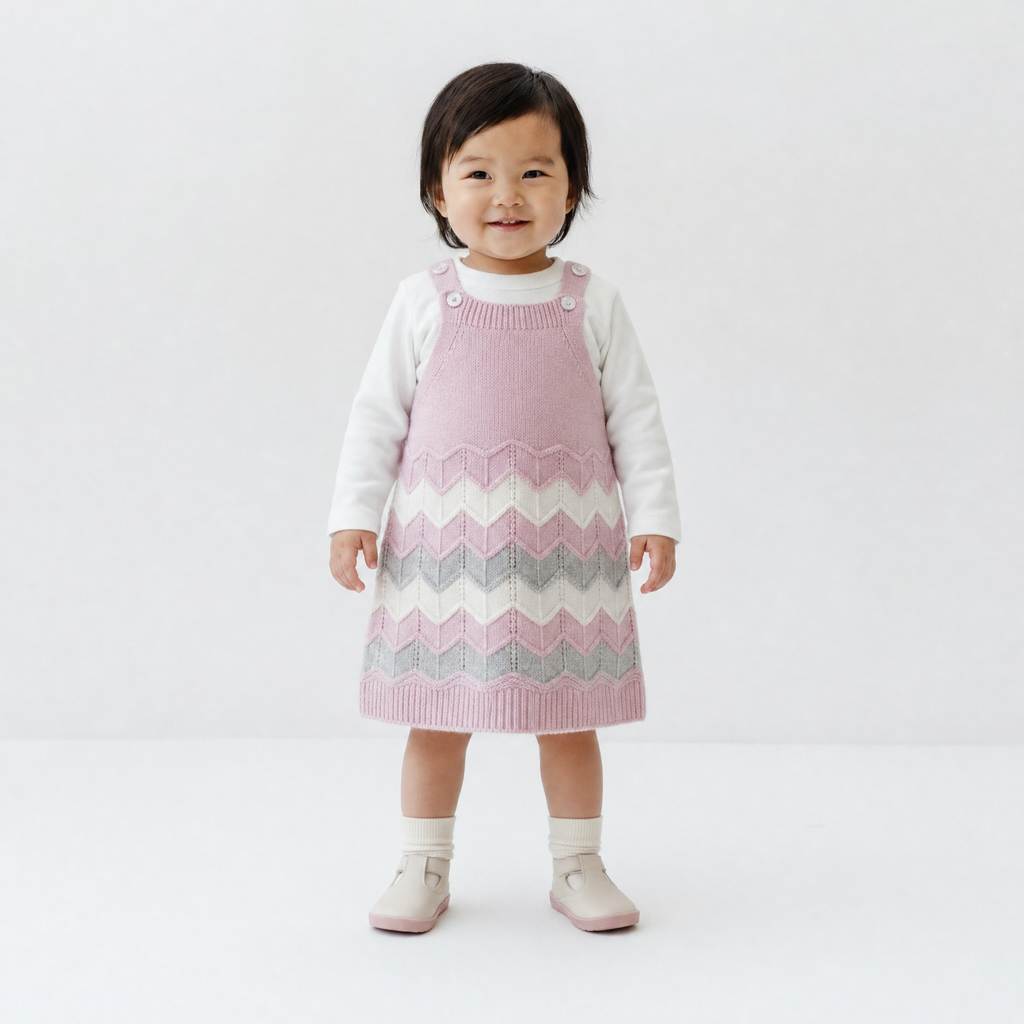Knitted Princess Overall Set - Casual Girls at Dealshubindia