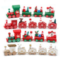 Rustic Wooden Train Christmas Ornament – Festive Merry Christmas Decoration-0