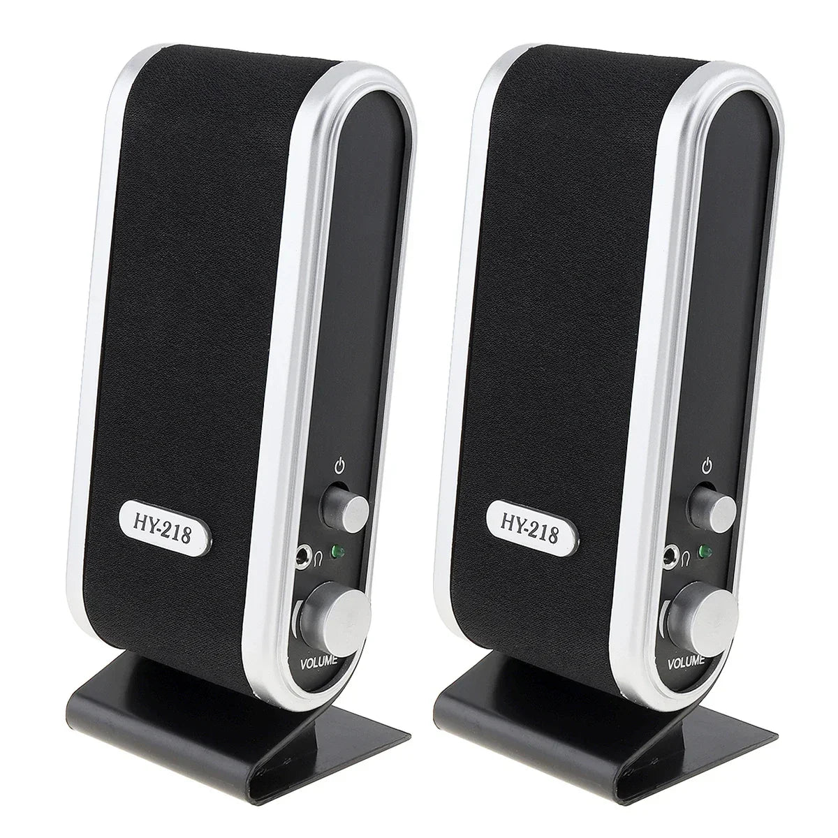 6W USB Wired Stereo Speakers for PC Laptop (White)-0