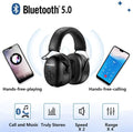Bluetooth Electronic Earmuffs Black - Headphones at Dealshubindia