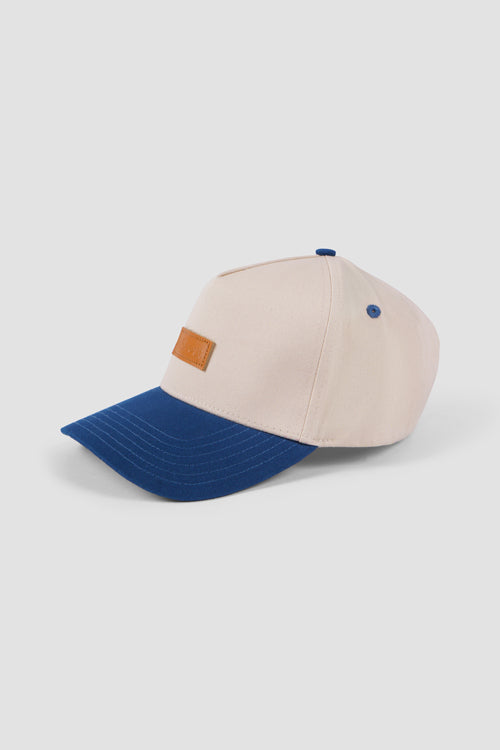 Hideout Leather Label two-tone 6-panel Dad Cap - Headwear at Dealshubindia