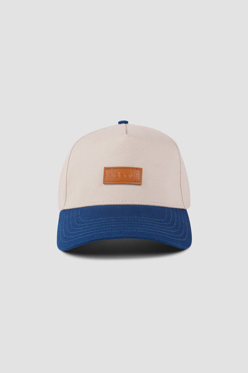 Hideout Leather Label two-tone 6-panel Dad Cap - Headwear at Dealshubindia