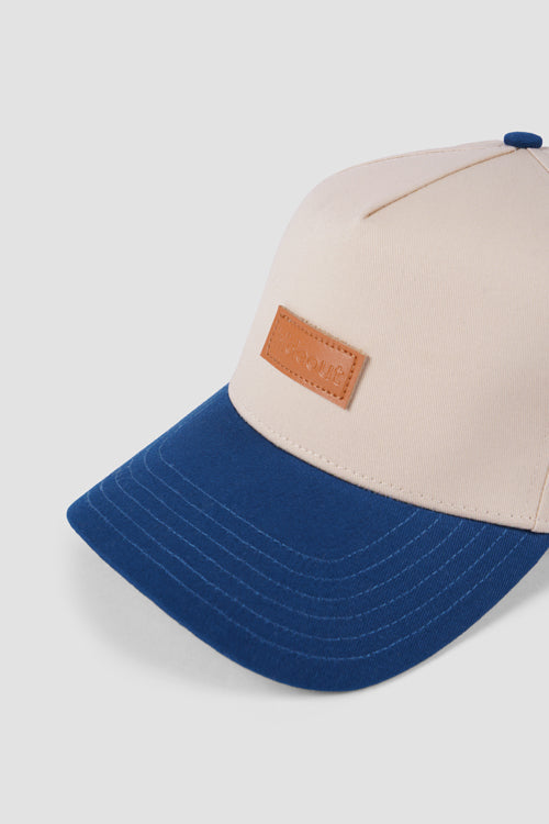 Hideout Leather Label two-tone 6-panel Dad Cap - Headwear at Dealshubindia