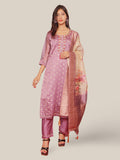 Women's Silk Kurta-Pant, and Dupatta Set