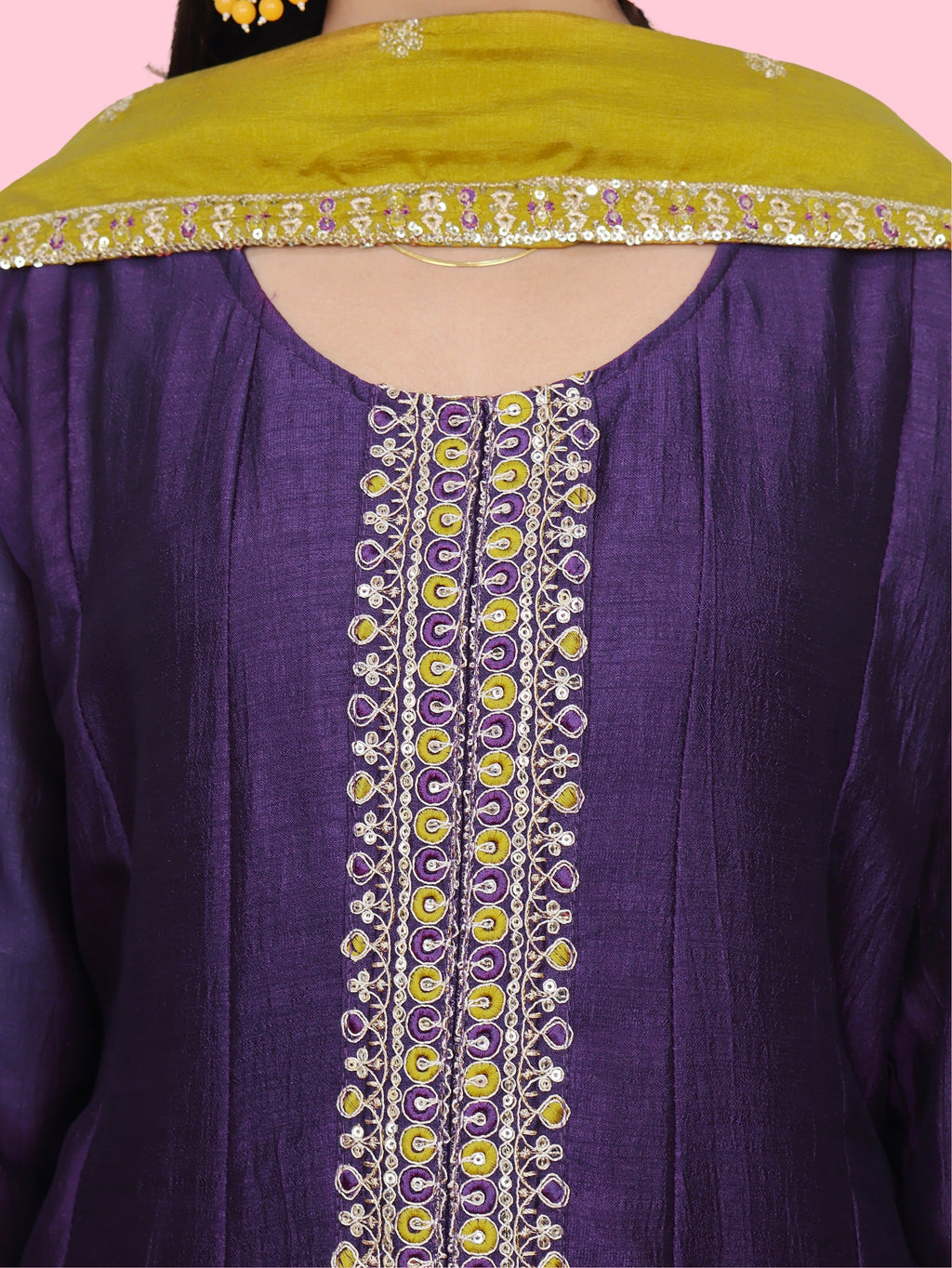 Woman's Anarkali Suit Set with Dupatta