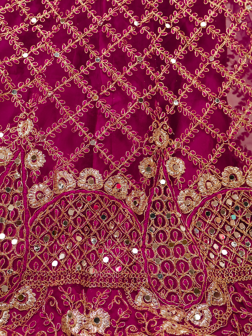 Semi-Stitched Lehenga Embroidery & Zari Thread Work by Shreekama