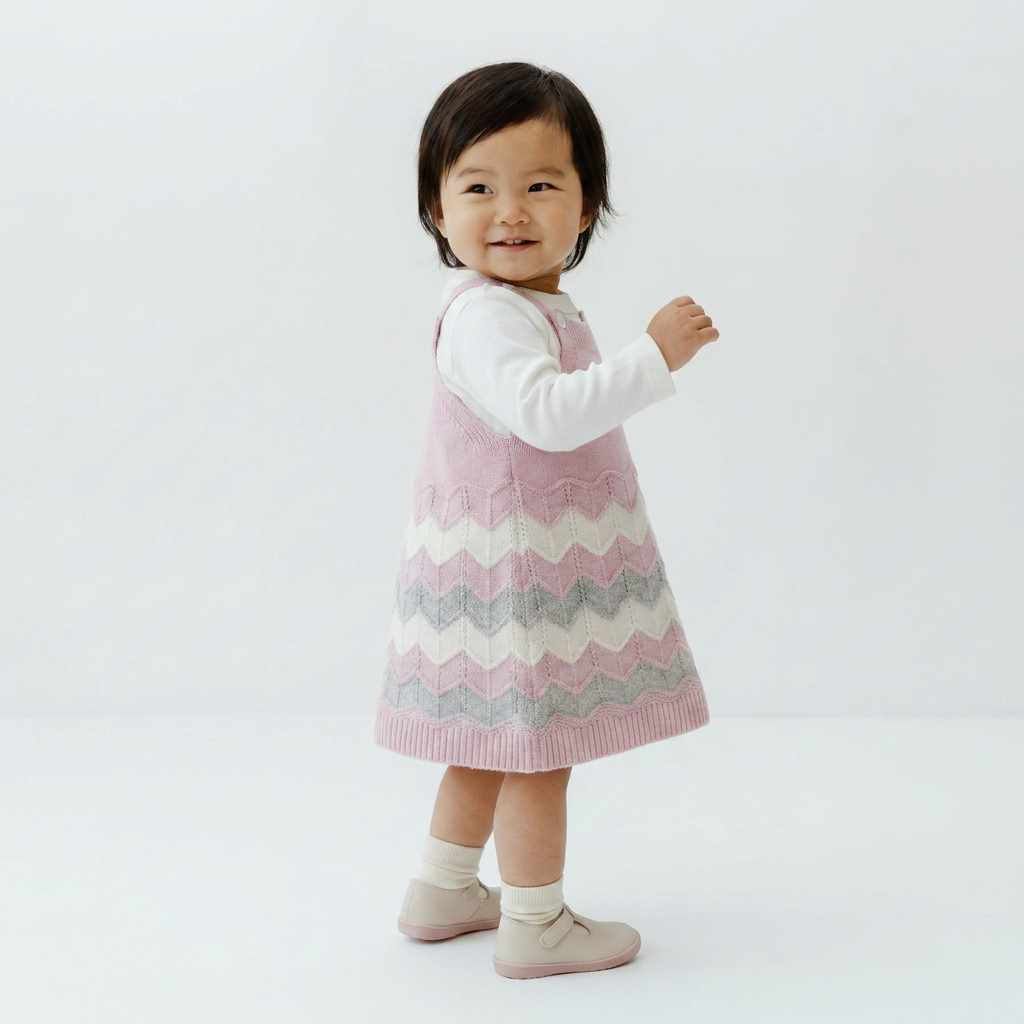 Knitted Princess Overall Set - Casual Girls at Dealshubindia