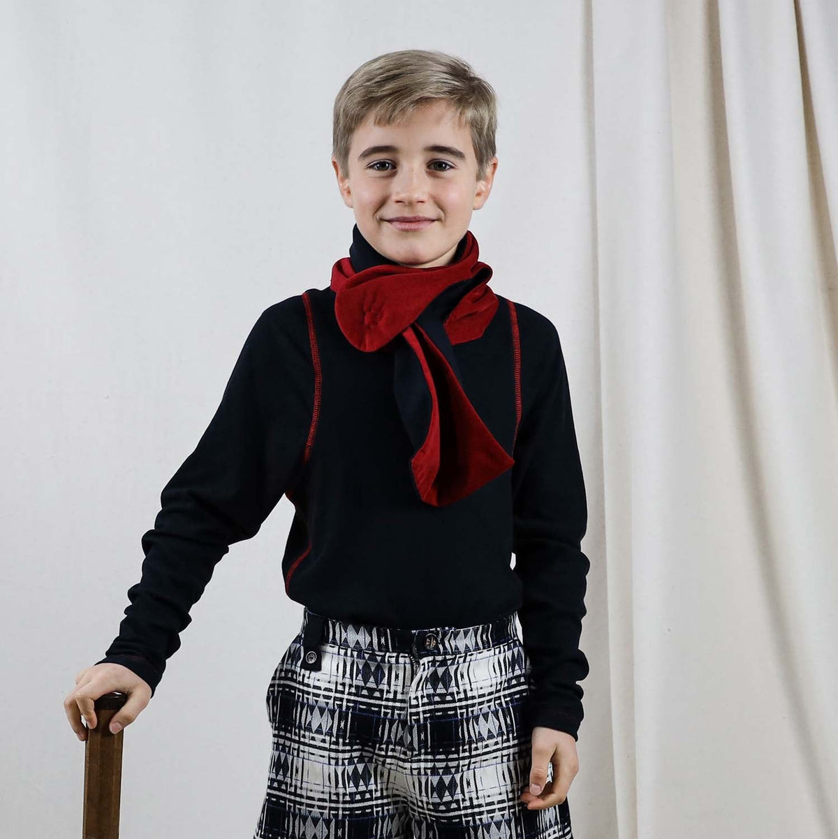 Kids' Black Turtleneck Top - Top at Dealshubindia