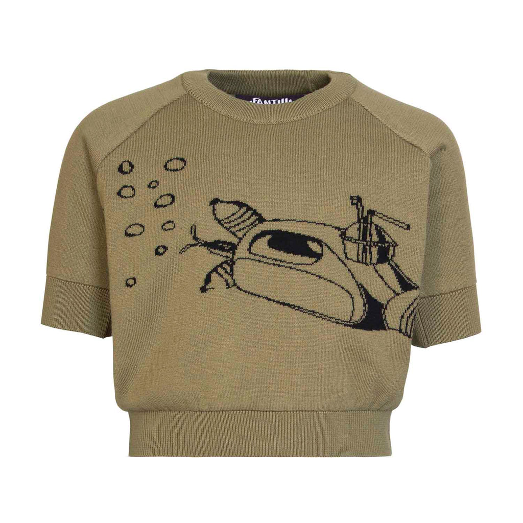 The Submarine Knit Top — Khaki