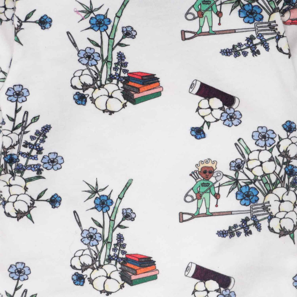 The Sweatpants — White Floral