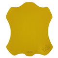 K0001RB | Mouse Pad Made in Italy Full grain genuine leather, dollar grain - Yellow color - Size: 20 x 23 cm - Package: Tnt tubular bag - Accessory at Dealshubindia