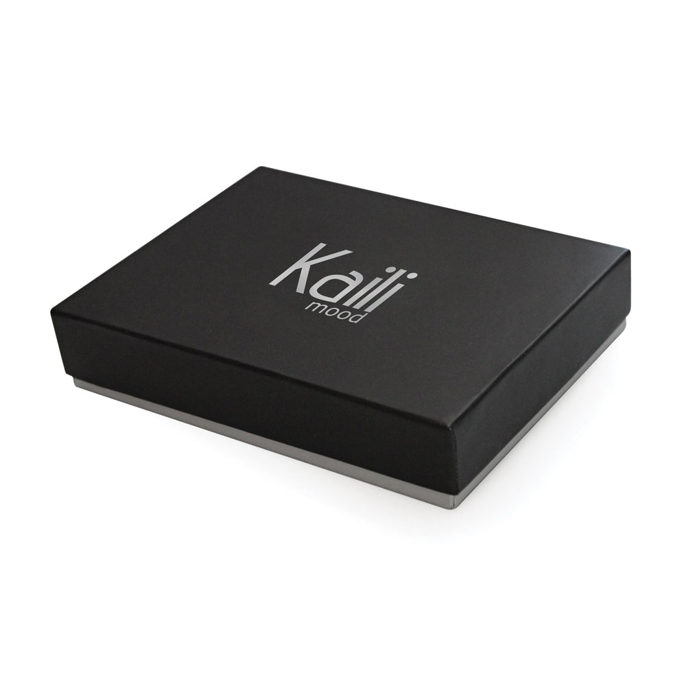 K12203DF | Portafogli Uomo in Vera Pelle pieno fiore, Naked. Colore Blu. Protezione RFID. Dimensioni da chiuso: cm 12,5 x 9,5 x 2. Confezione: Scatola regalo fondo/coperchio - Accessorio at Dealshubindia