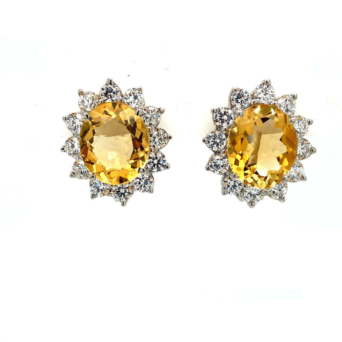 Citrine Earring in .925 Sterling Silver - KST 5373-0