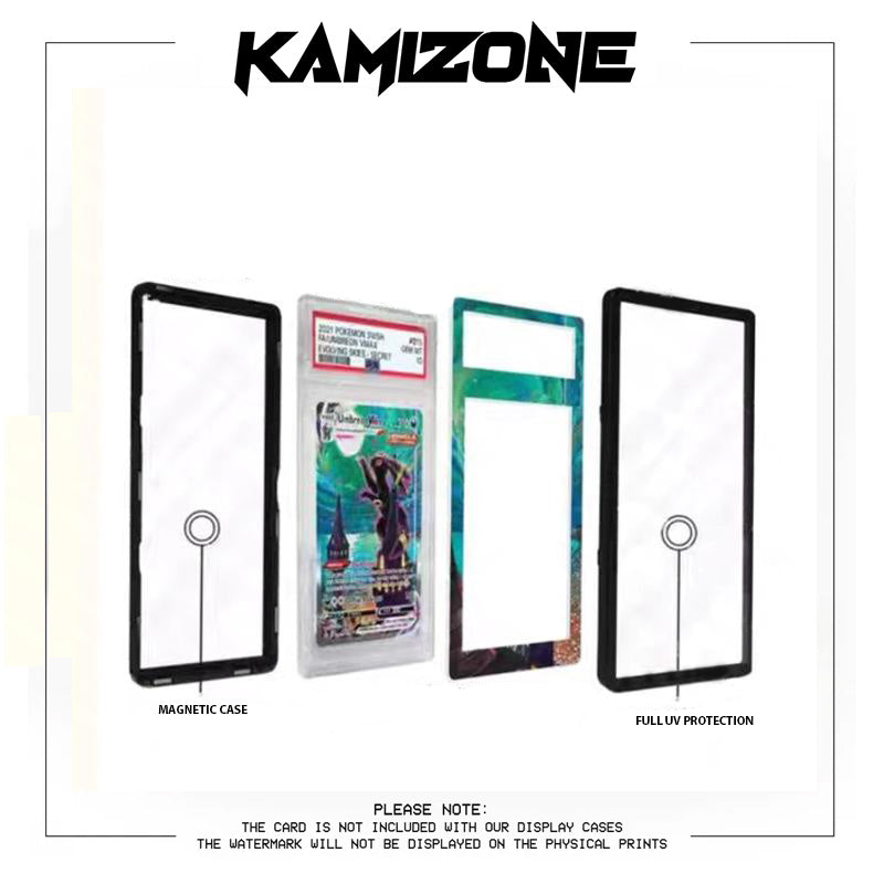 Kamizone magnetic card case set showing four protection styles