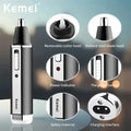 Rechargeable Nose & Ear Hair Trimmer Precision Grooming Black