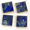 Lapis Lazuli Square Coasters – Set of 4