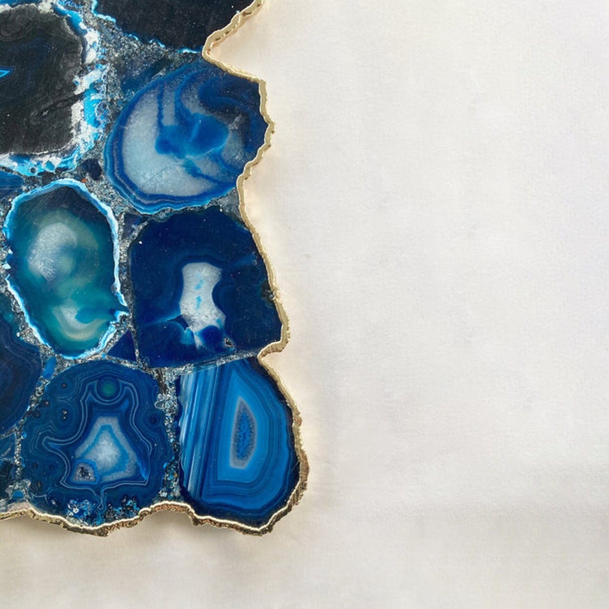 Large Blue Agate Cheese Platter/Tray 10"x15"