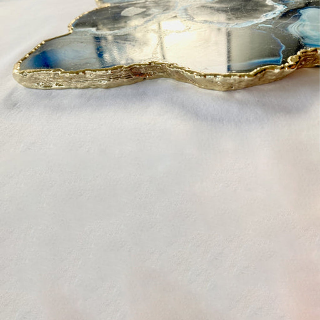 Large Blue Agate Cheese Platter/Tray 10"x15"