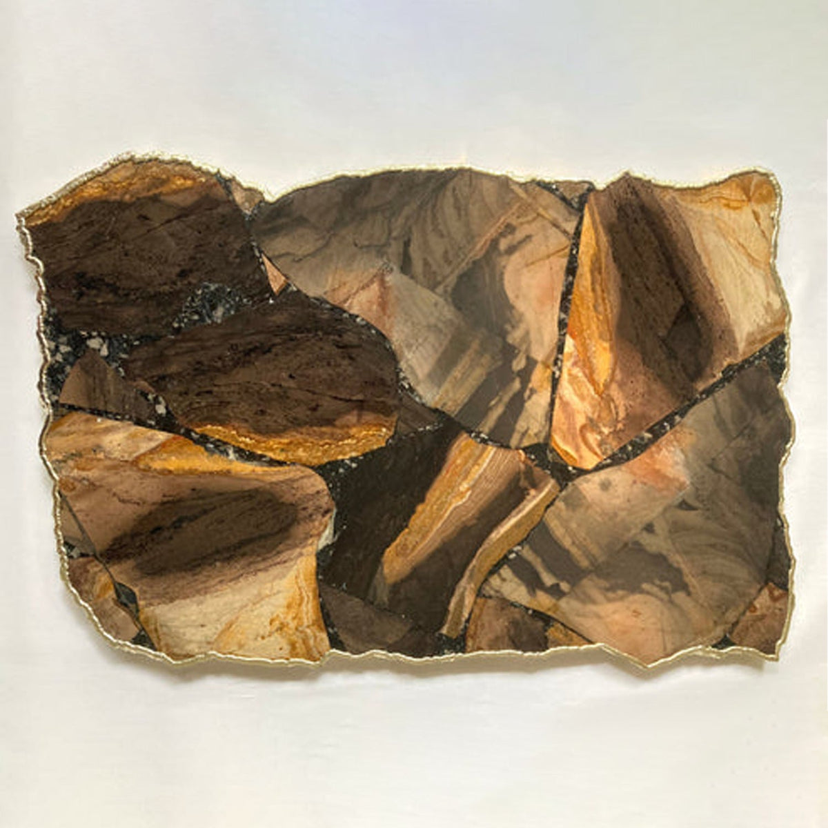 Large Brown Agate Cheese Platter/Tray 10"x15"