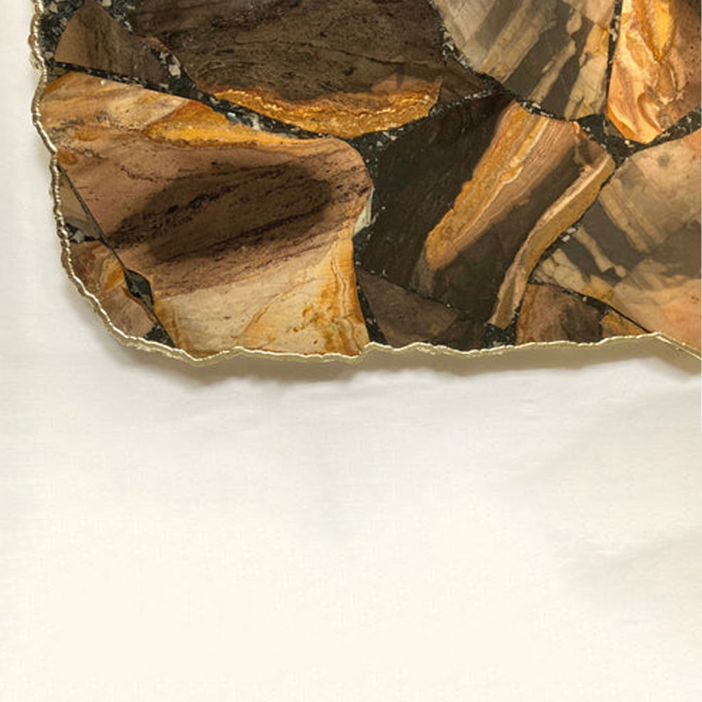 Large Brown Agate Cheese Platter/Tray 10"x15"