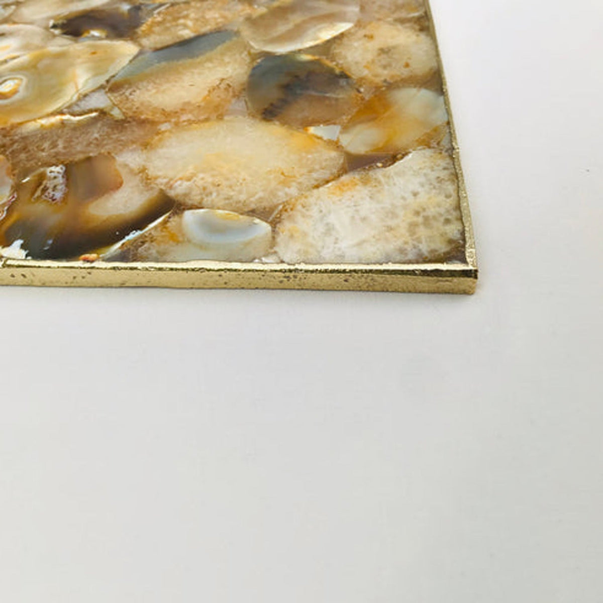 Large Brown Agate Cheese Platter/Tray