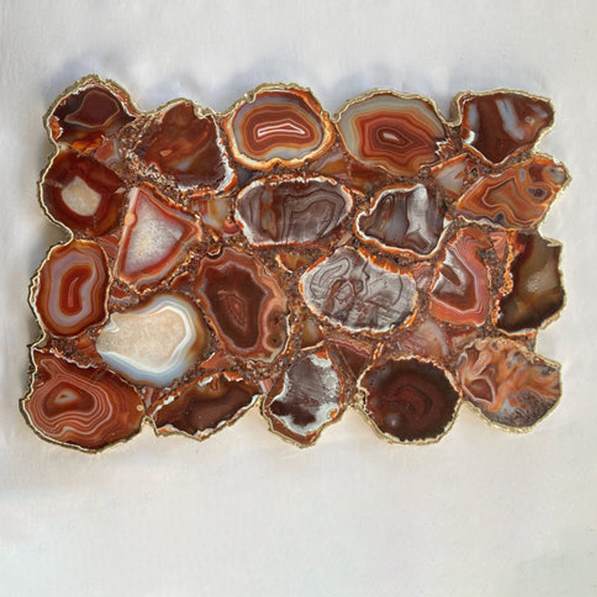 Large Red Agate Cheese Platter/Tray 10"x15"